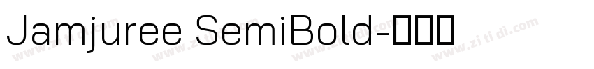 Jamjuree SemiBold字体转换